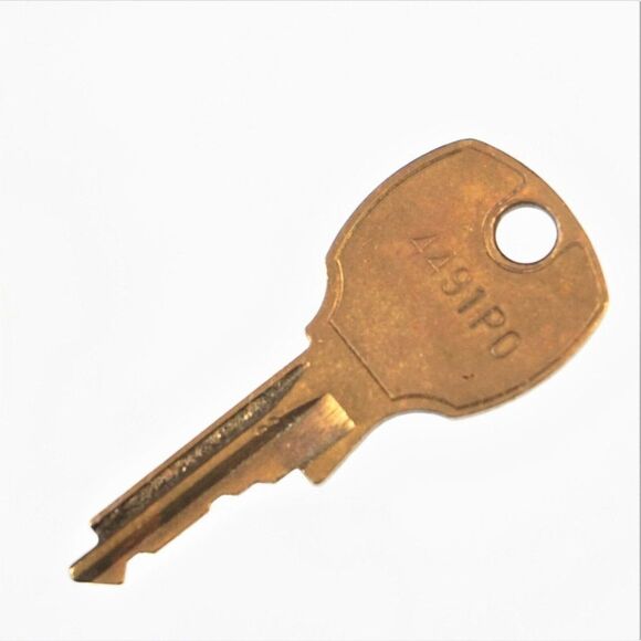 National Cabinet Lock 4491P0 Replacement KEY ONLY BRASS Made In USA 2 inch - Picture 4 of 4